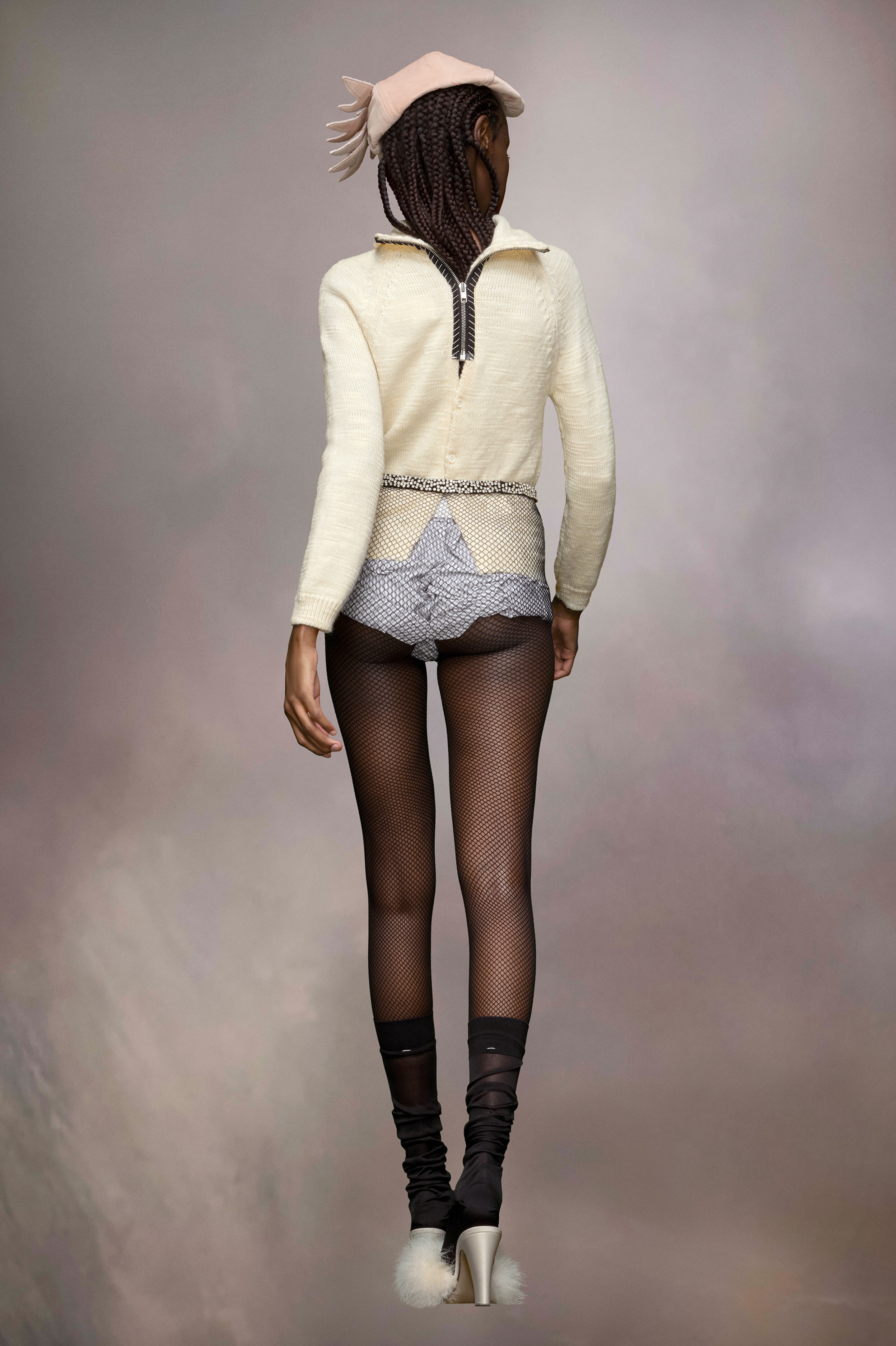 Knit high-neck sweater - 4