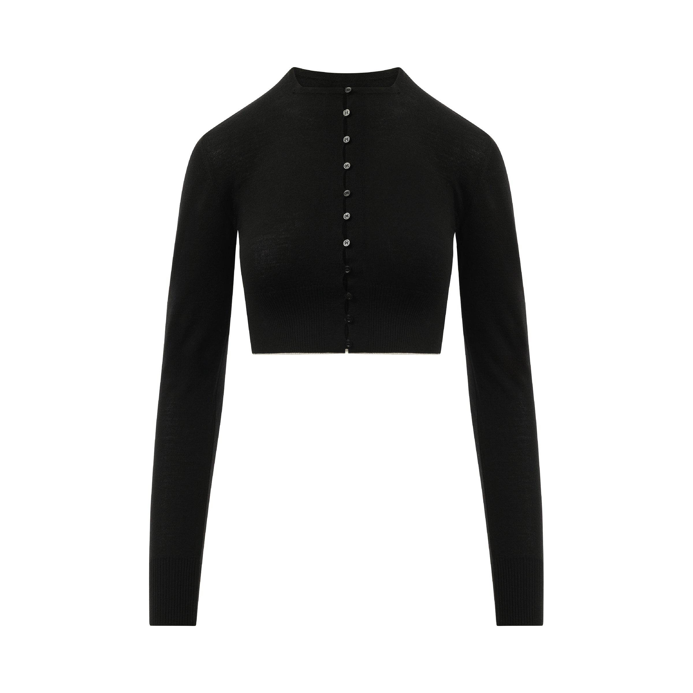 Le Cardigan Spiaggia in Black - 2