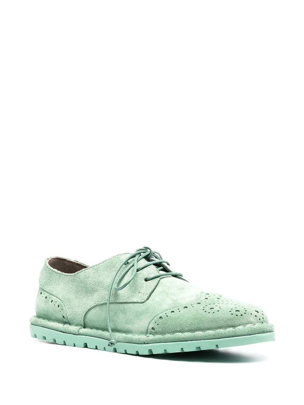 suede-effect lace-up brogues - 2