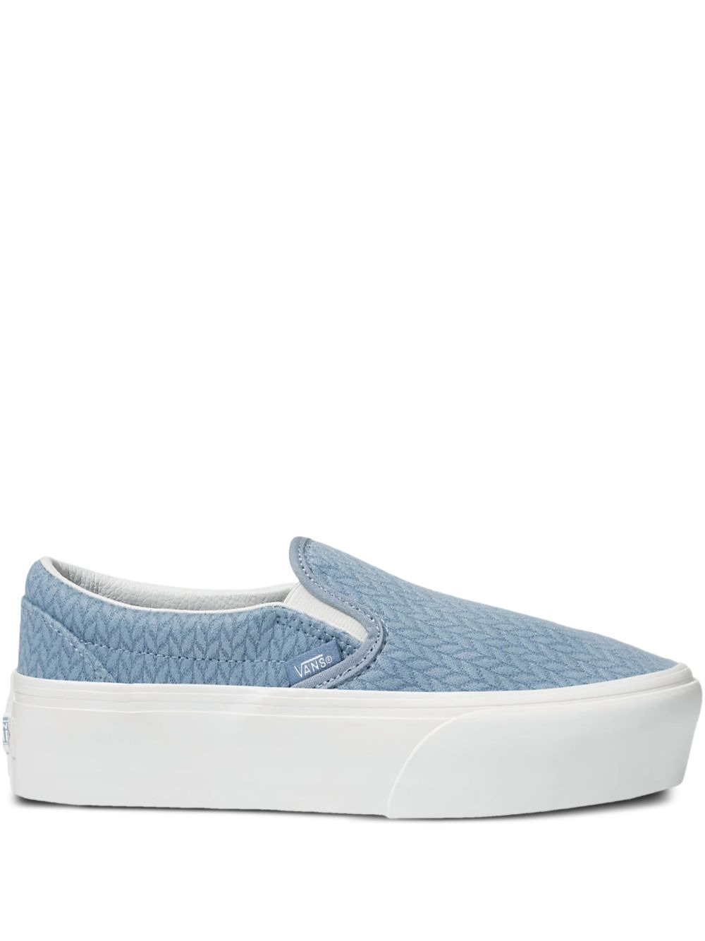 knitted slip-on platform sneakers - 1