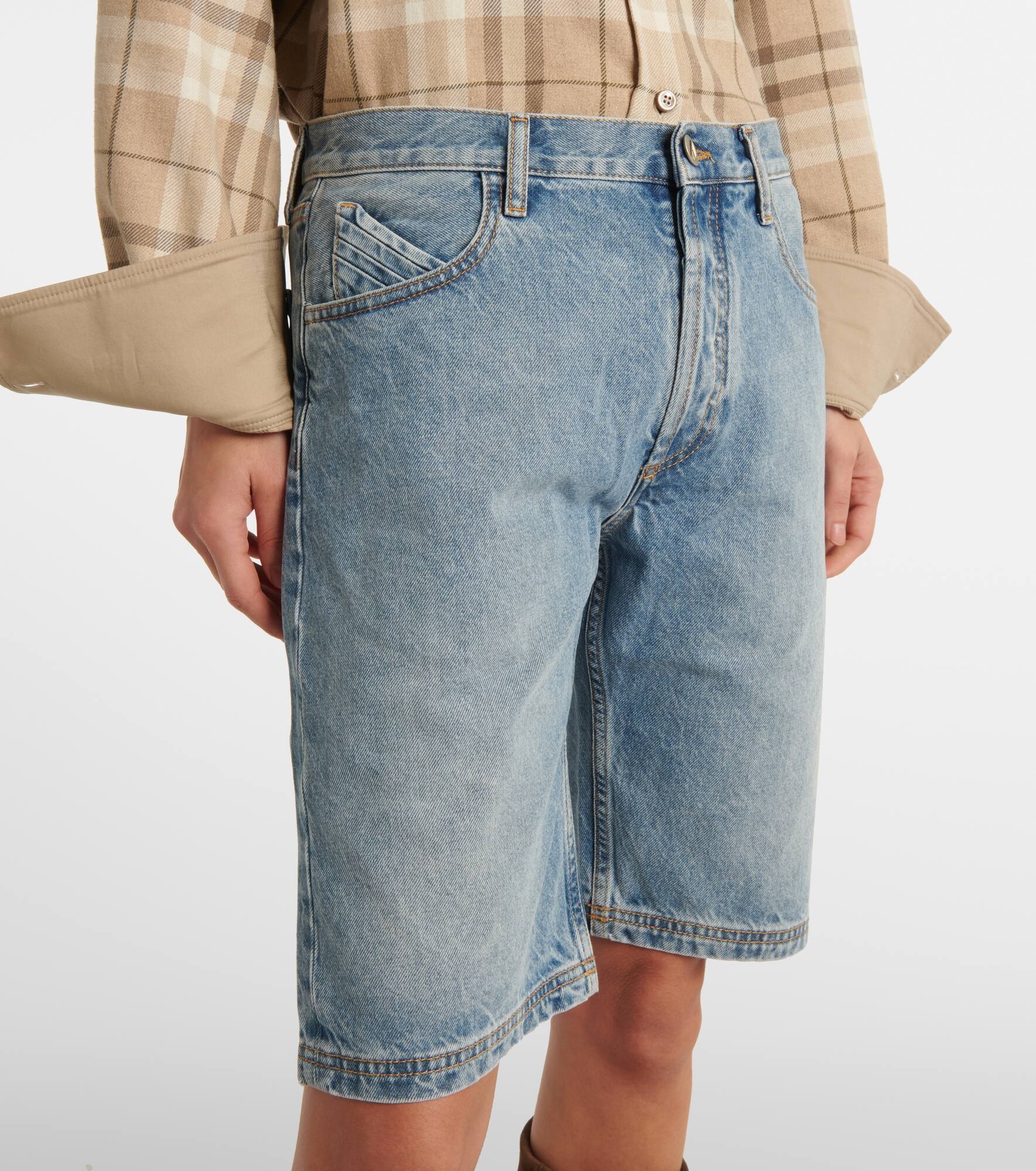 Cotton midi shorts - 4