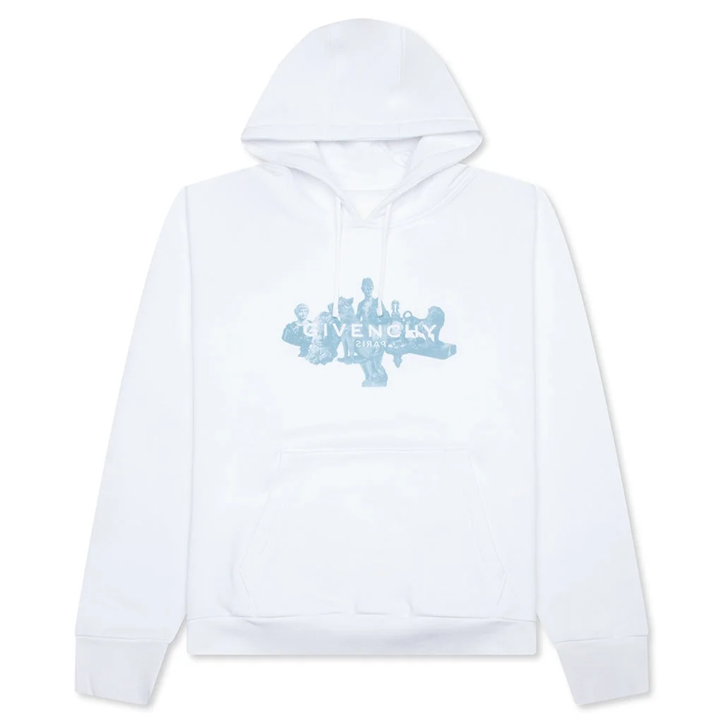 Boxy Fit Hoodie White - 1