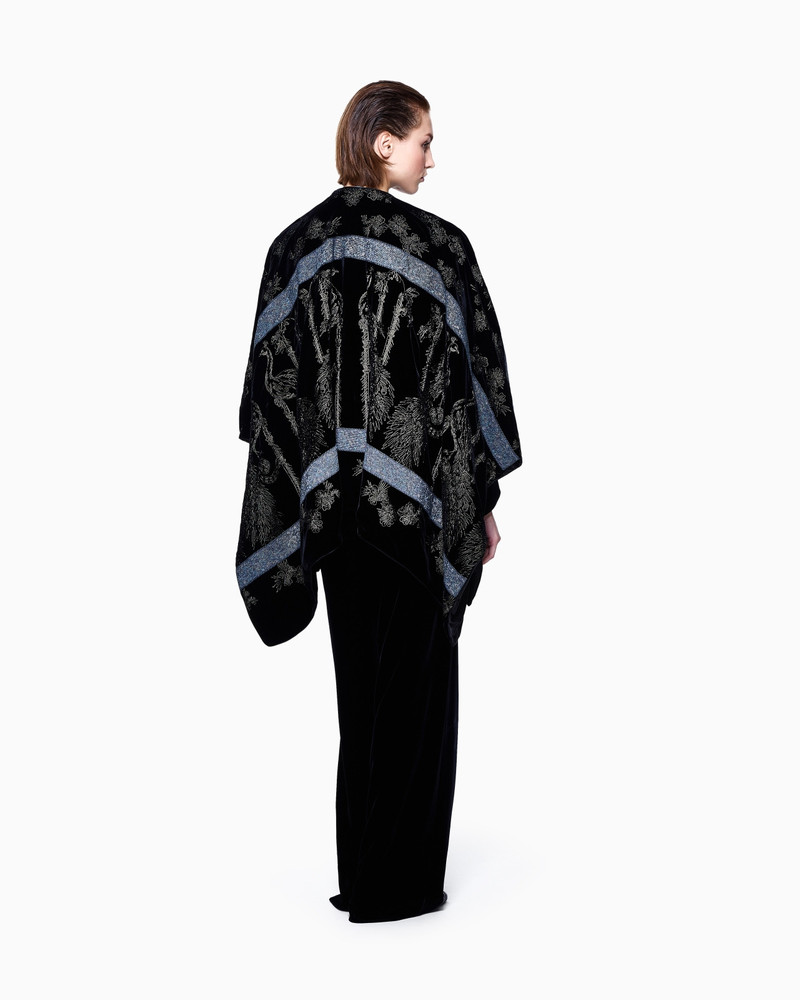 EMBROIDERED VELVET CAPE 3