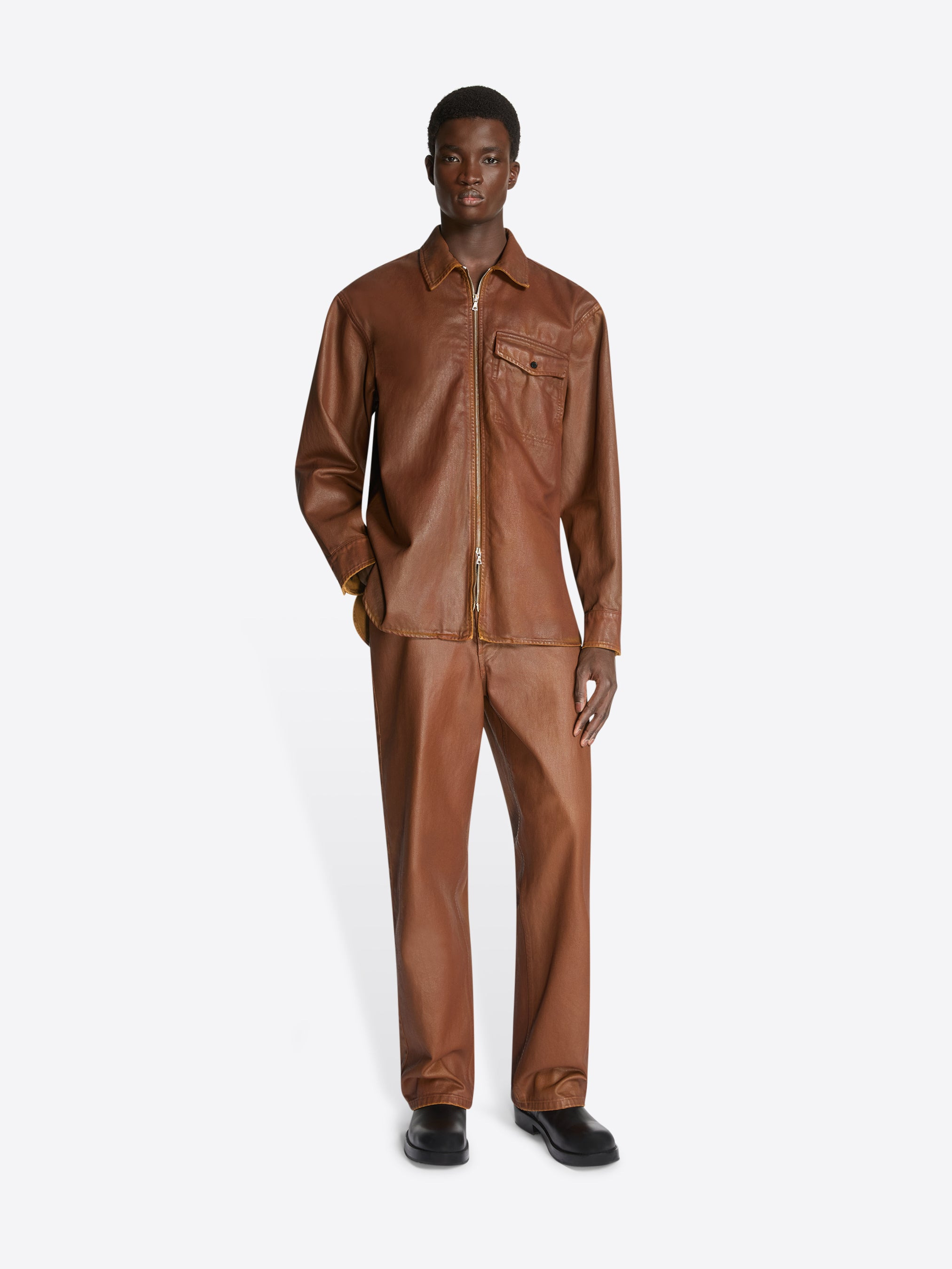 COATED ZIPPED SHIRT - 2