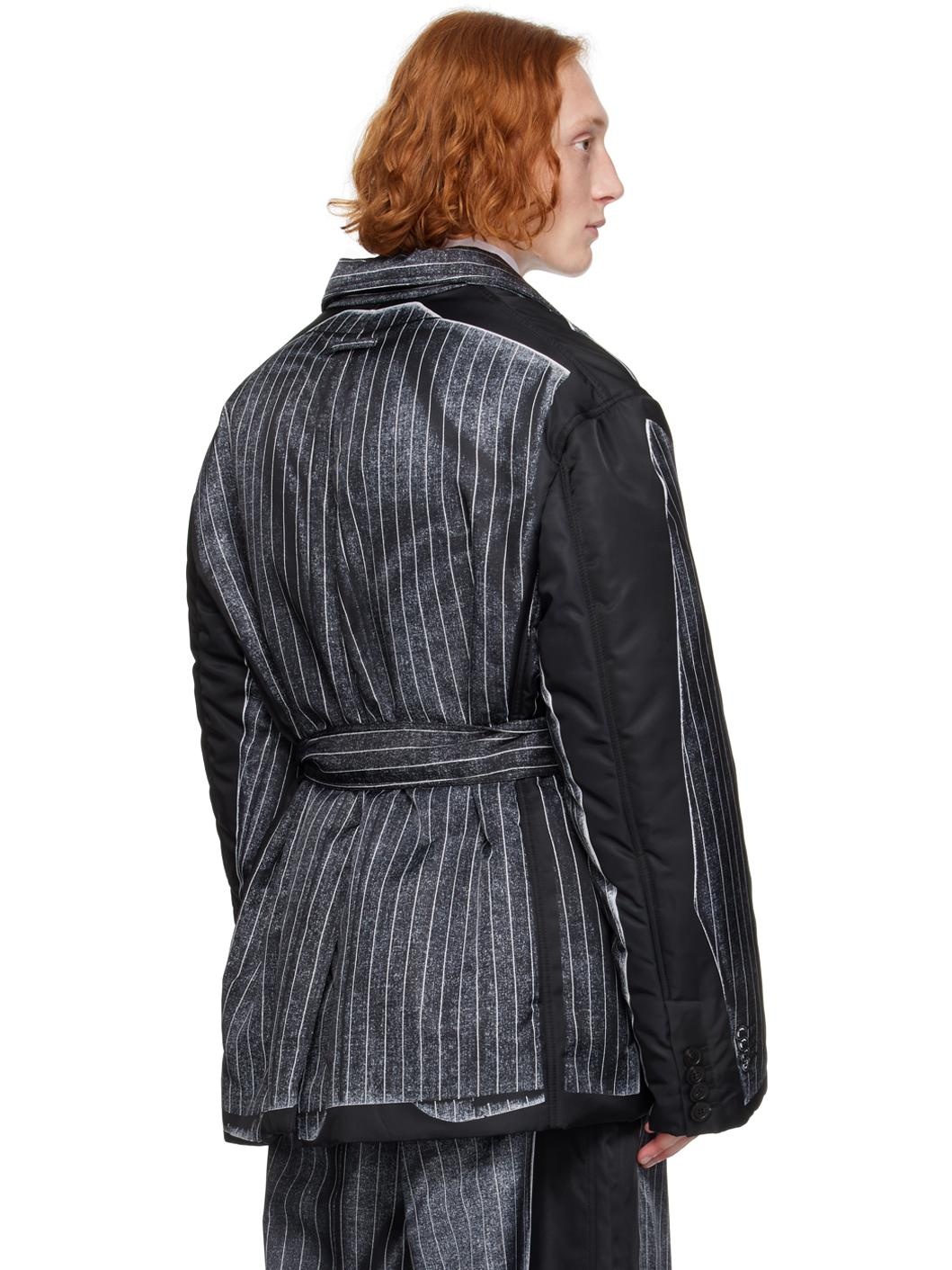 Black 'The Trompe-L'œil' Padded Coat - 3
