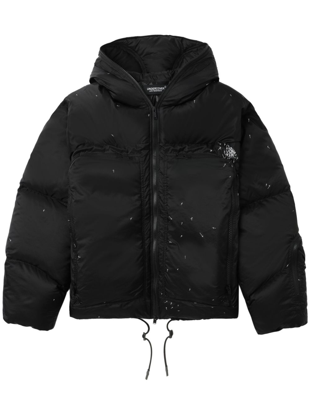 hooded down jacket - 1
