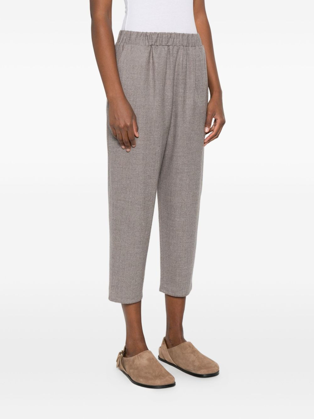 elasticated-waist trousers - 3