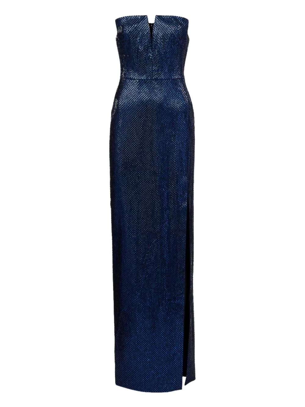 strapless crystal-embellished maxi dress - 1