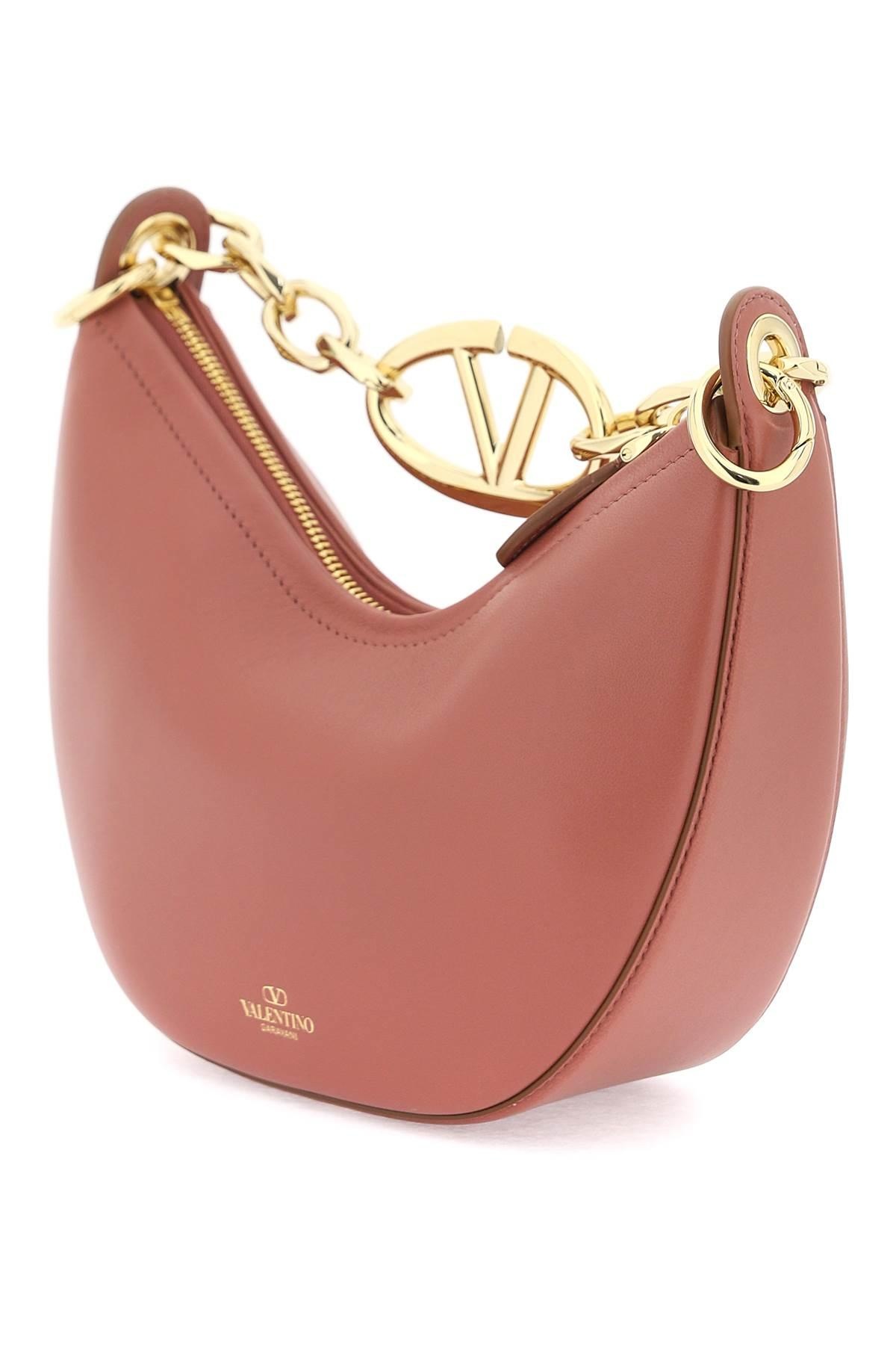 Valentino Garavani Mini Vlogo Moon Bag In Nappa Leather With Chain - 2