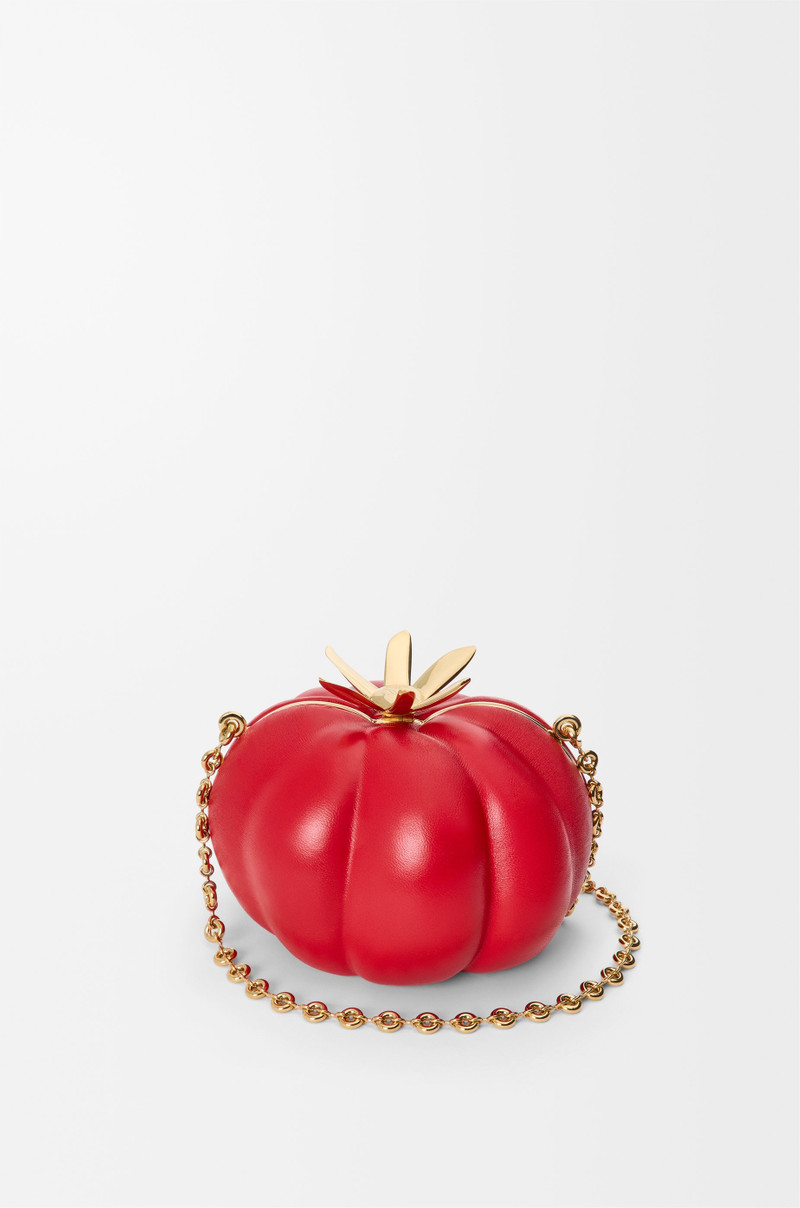 Tomato clutch in nappa lambskin 1