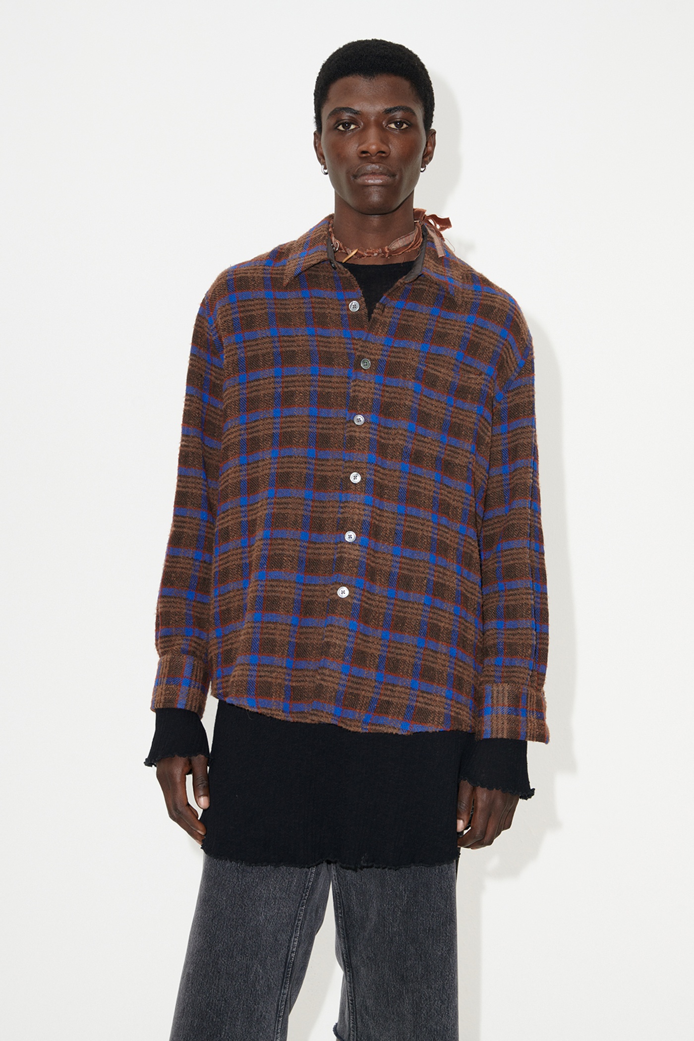 Above Shirt Brown Pankow Check - 4