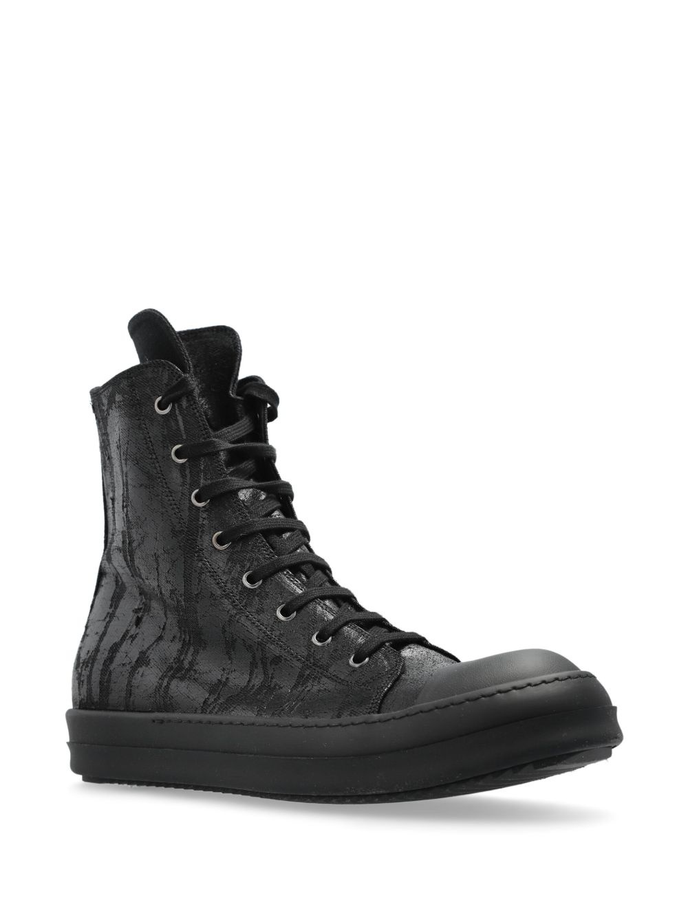 brushed-finish sneakers - 2