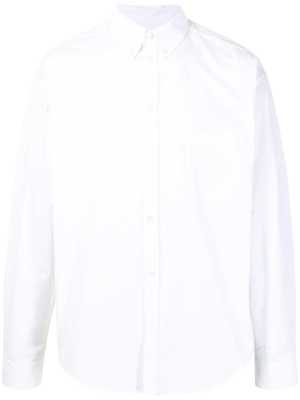 long-sleeve button-fastening shirt - 1