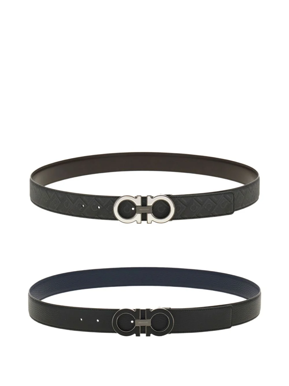 reversible gancini buckle belt - 1