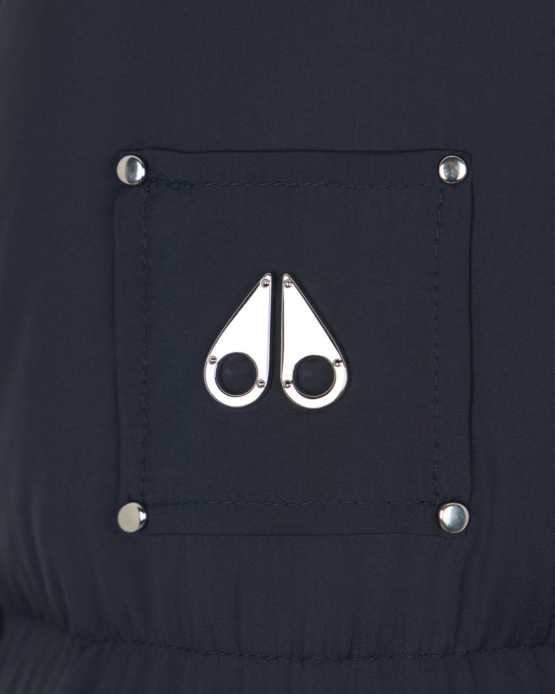 BELLE DUNE LONG SHEARLING TRIM PUFFER 7