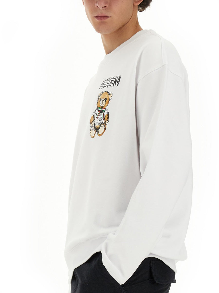 Moschino Men "Drawn Teddy Bear" Sweatshirt - 4