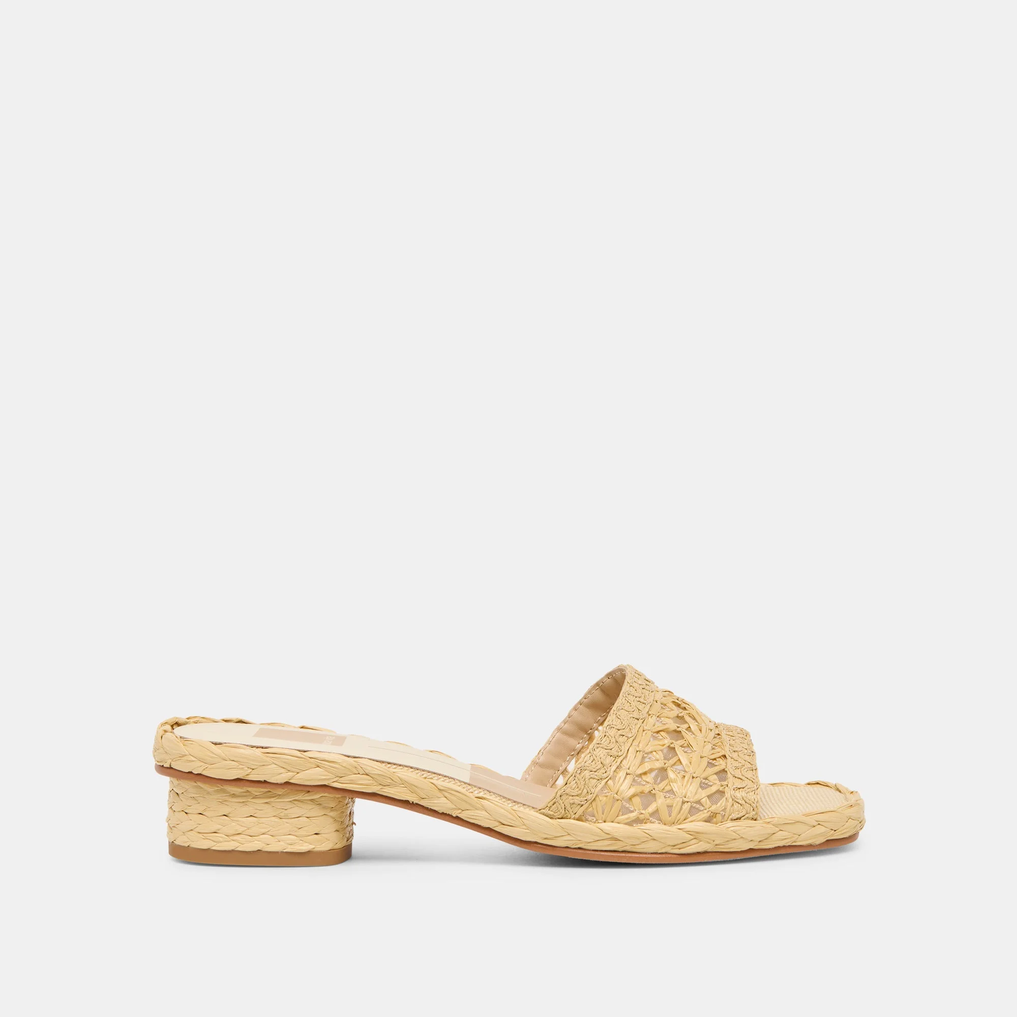 DIXI SANDALS LT NATURAL CROSS HATCH RAFFIA - 1