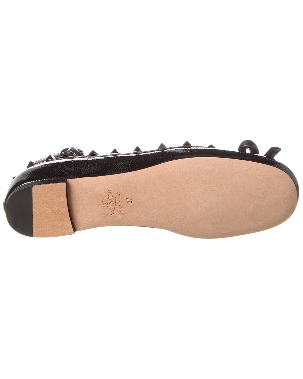 Valentino Rockstud Patent Ballet Flat - 4