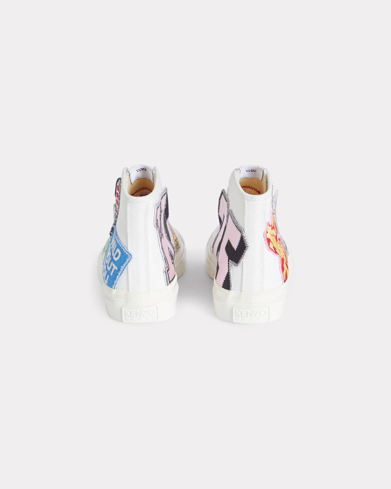 'KENZO Hoshi' high top sneakers in cotton canvas 2