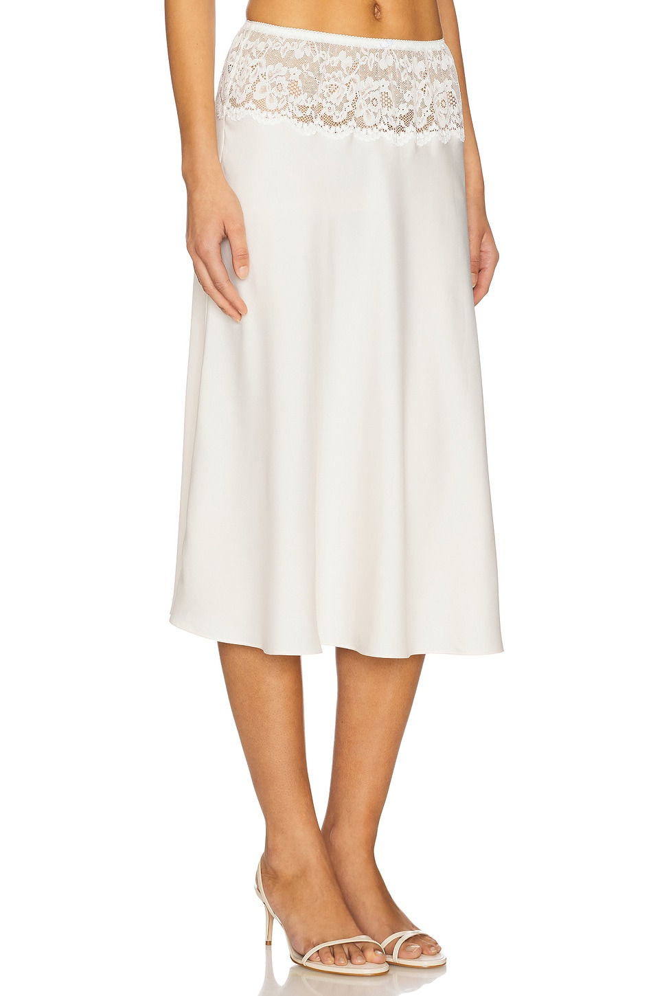 Harper Satin Midi Skirt - 2