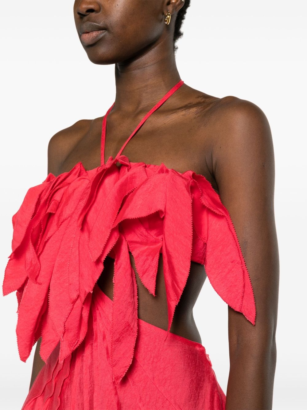 Lue ruffled midi dress - 5