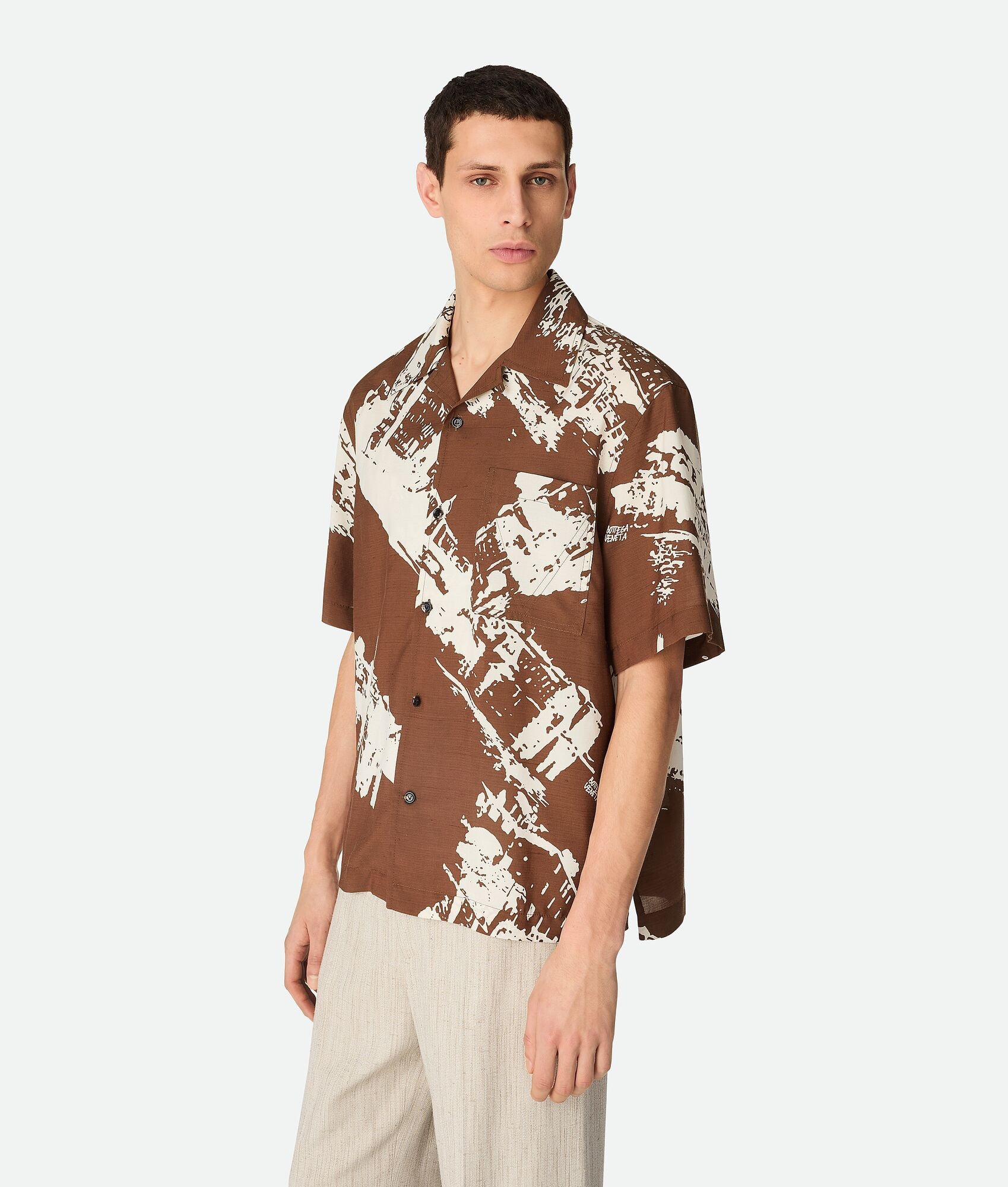 Italian Postcard Silk Shirt - 2