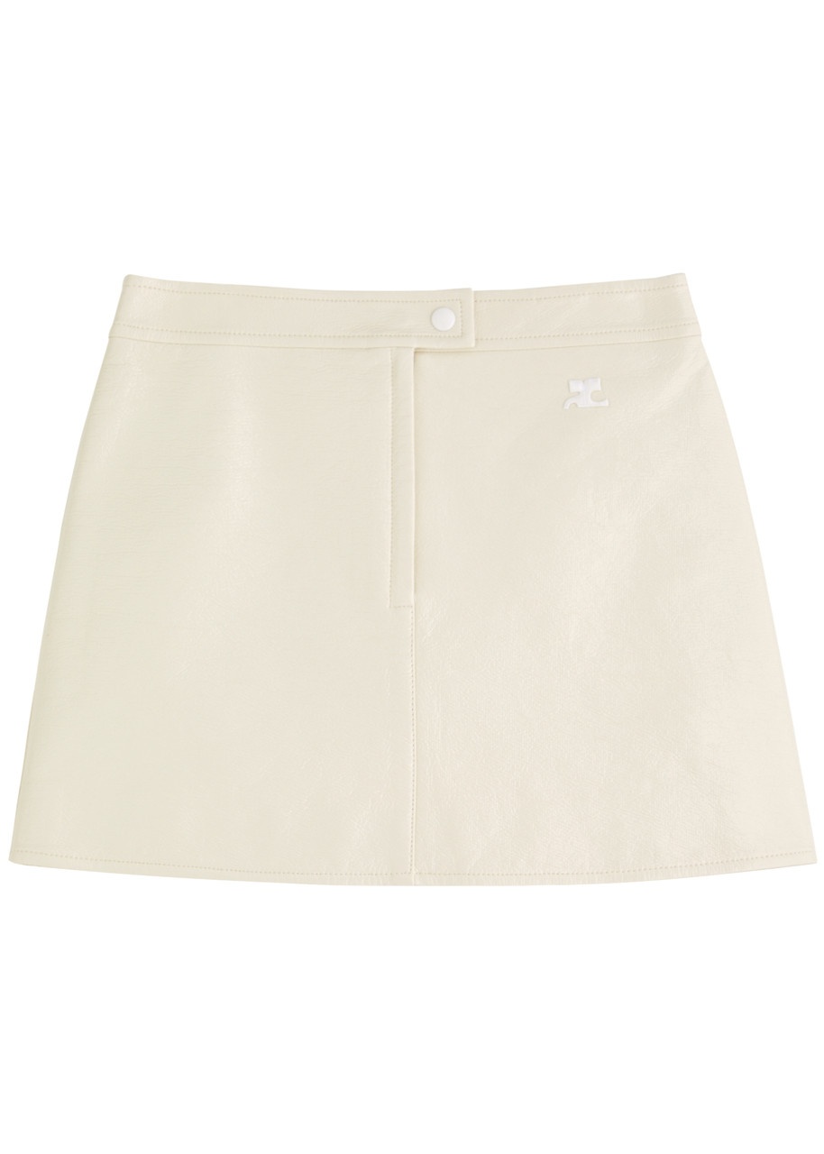 Courrèges Reedition Crinkled Vinyl Mini Skirt - 1