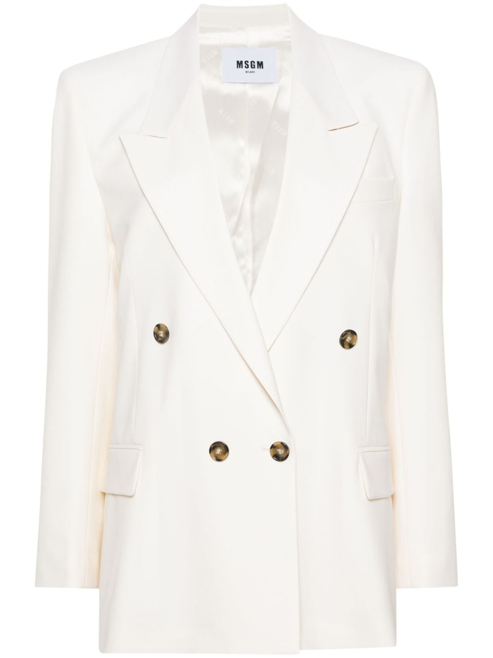 double-breasted peak-lapels blazer - 1