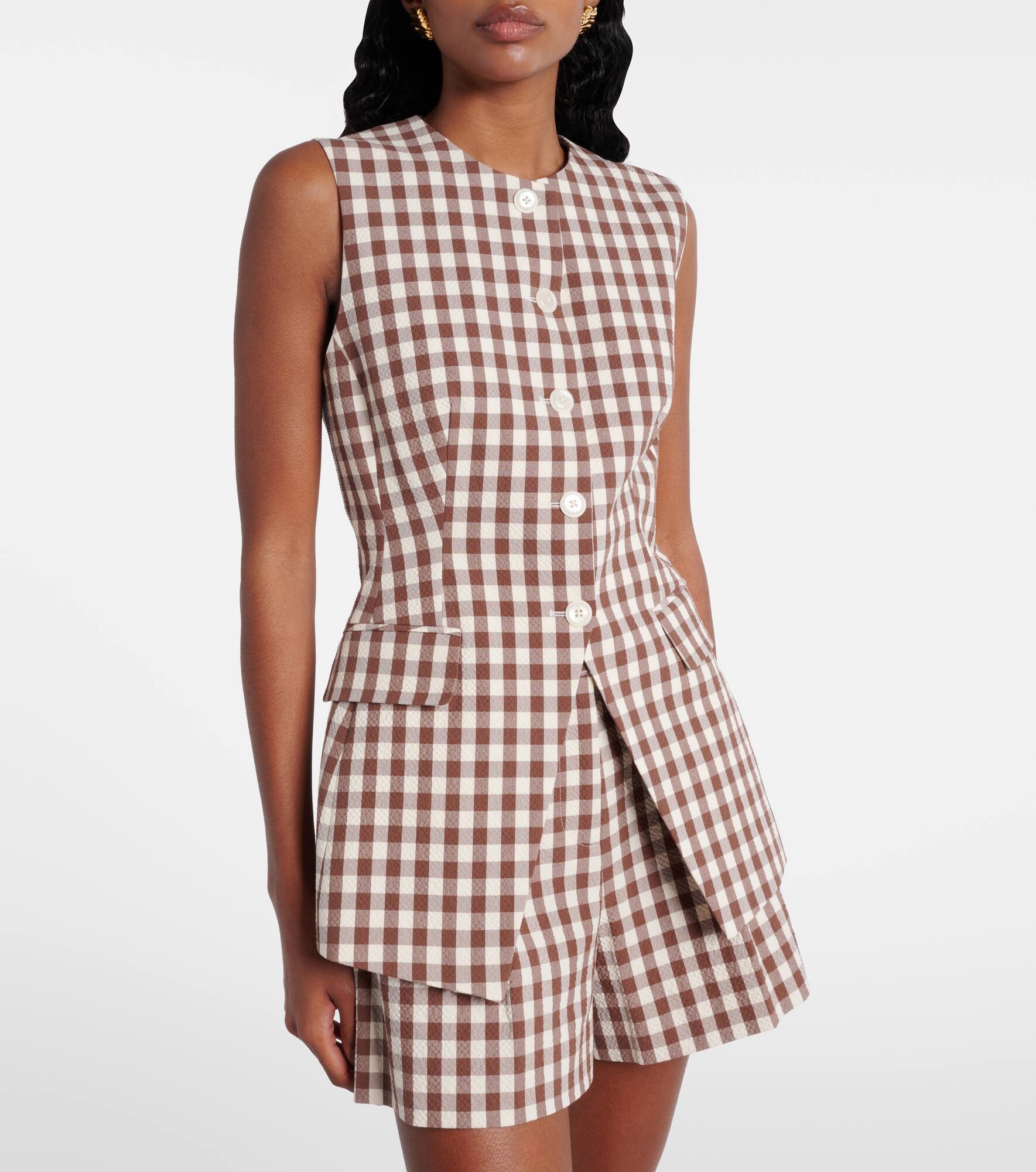Lois gingham seersucker top - 6