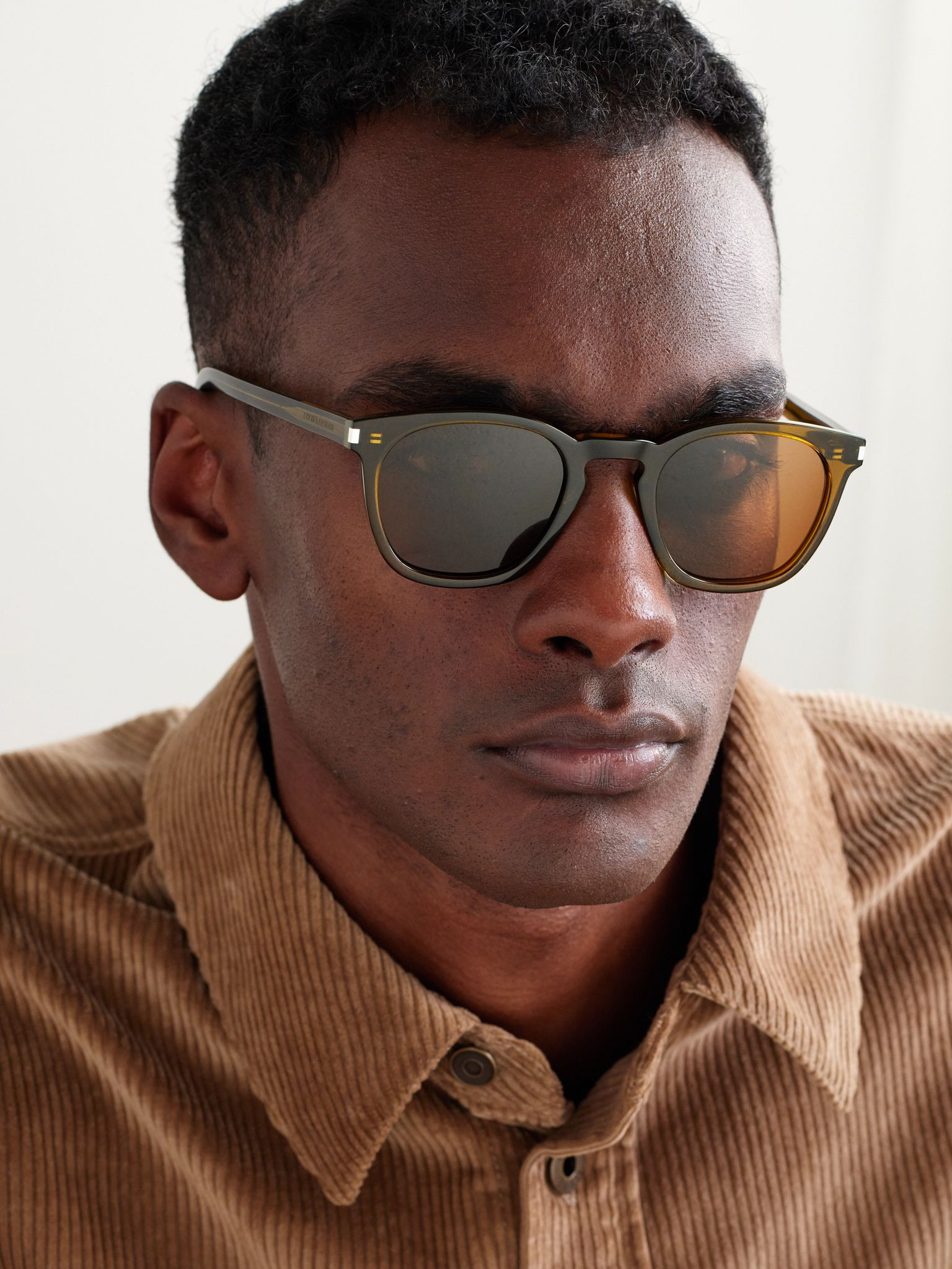 D-Frame Recycled-Acetate Sunglasses Brown - 2