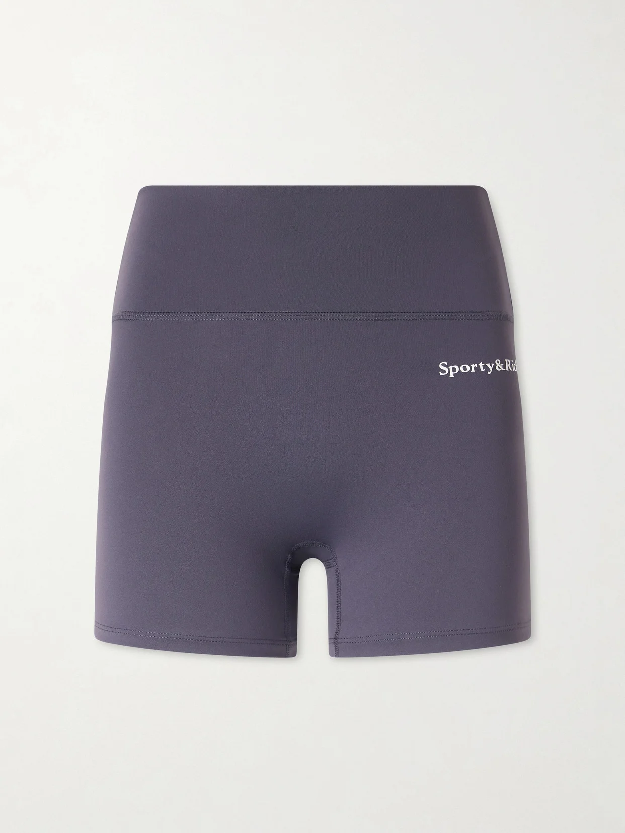 Logo-print Stretch-jersey High-rise Tennis Shorts - 1