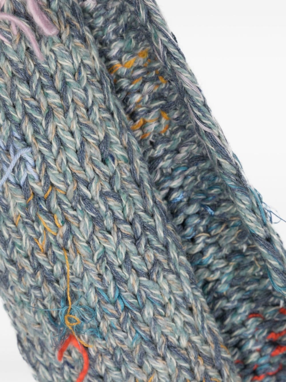 threaded chunky-knit rectangle scarf - 3