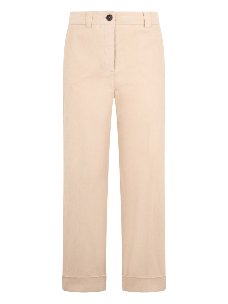 cropped straight trousers 1
