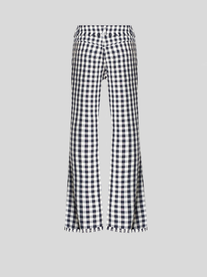 SLIM-FIT GINGHAM TROUSERS 6