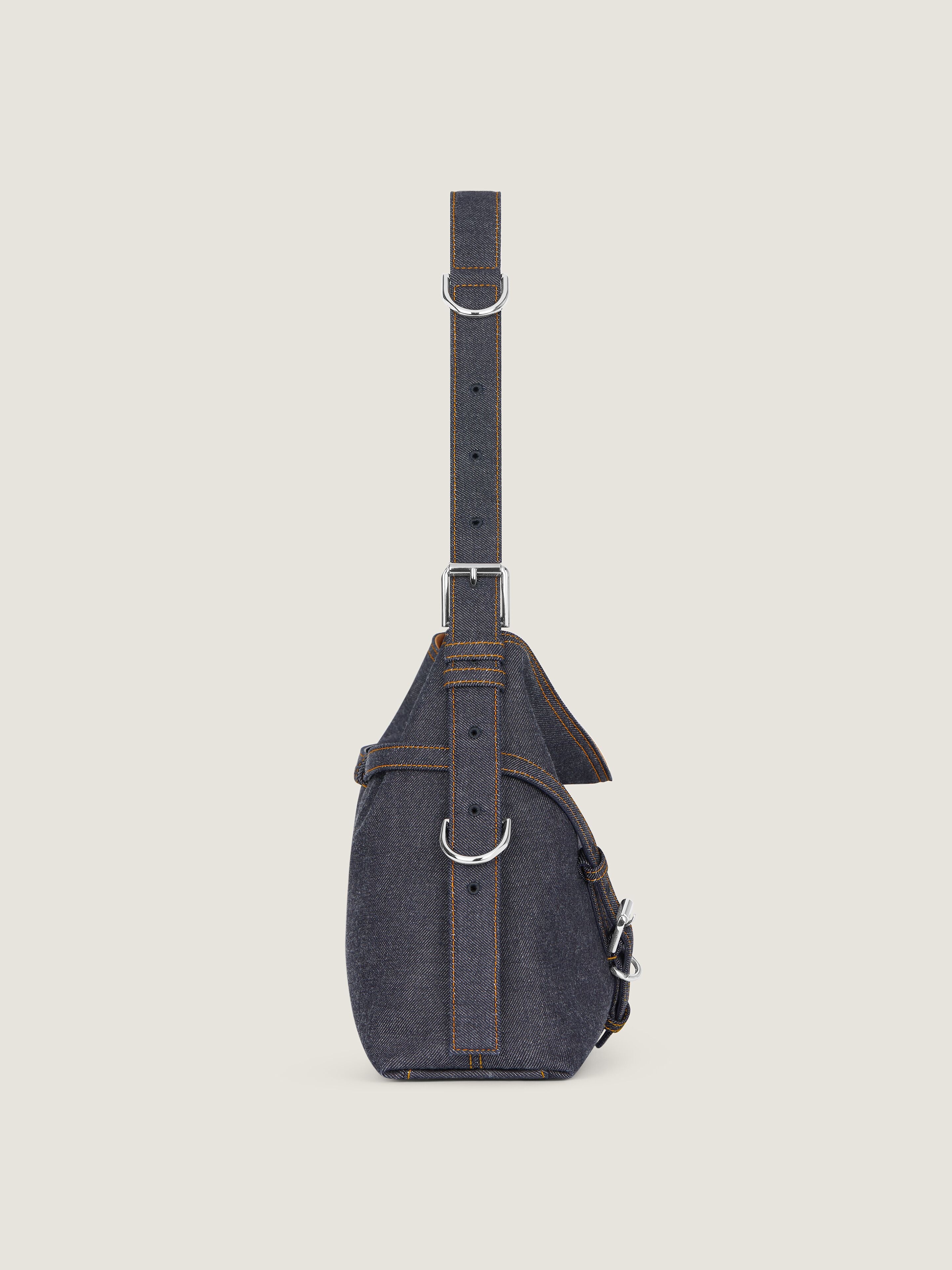 MEDIUM VOYOU BAG IN DENIM - 3