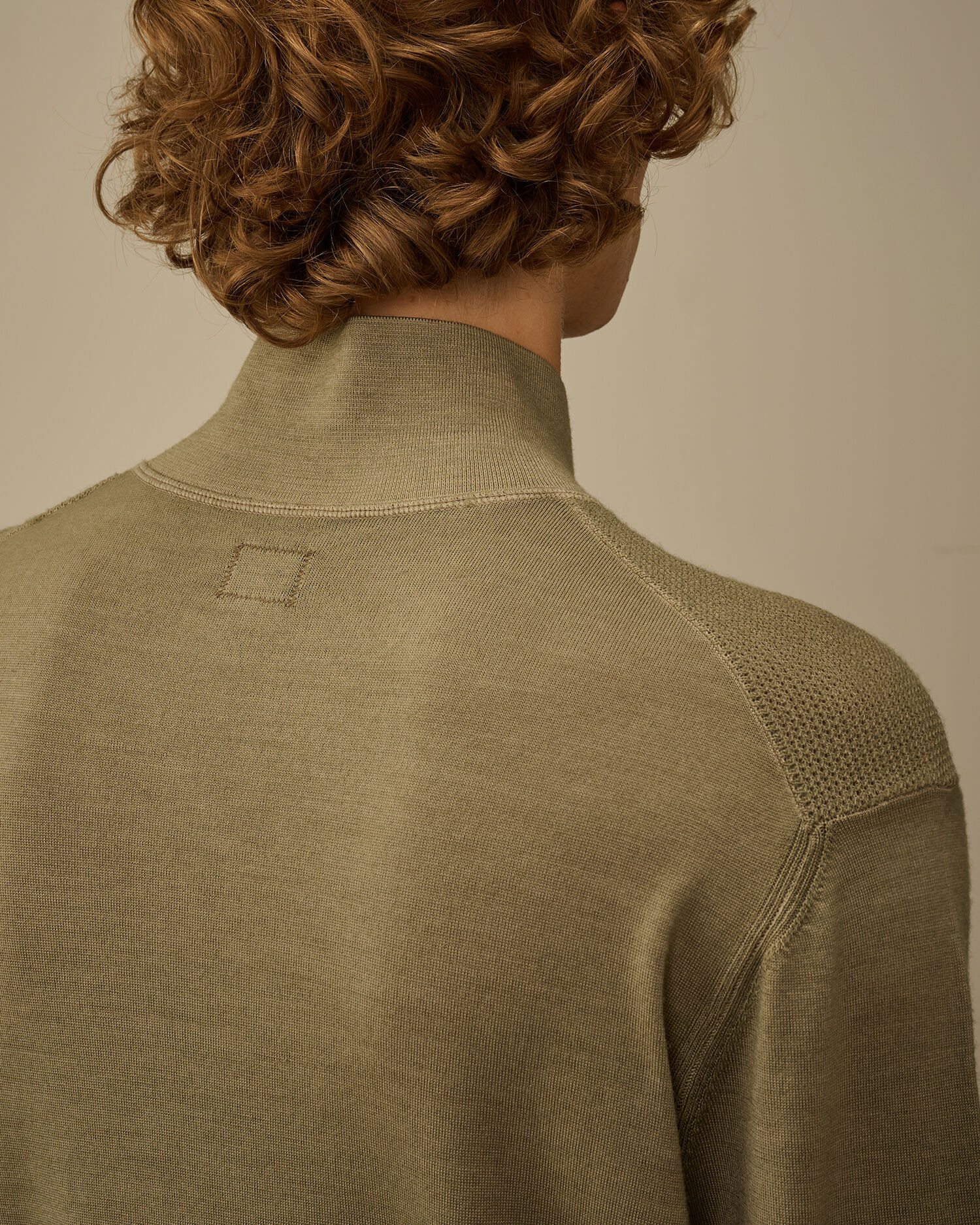 Merino Wool Half Zip Sweater - 6