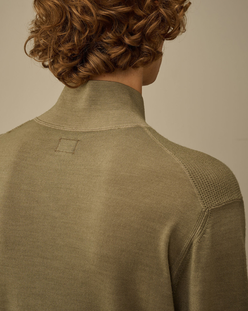 Merino Wool Half Zip Sweater 6