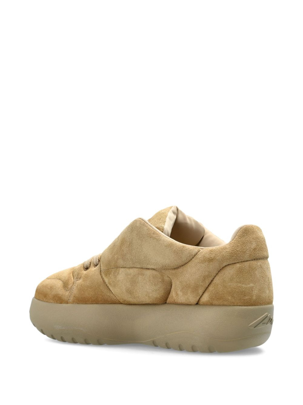 logo-detail suede sneakers - 2