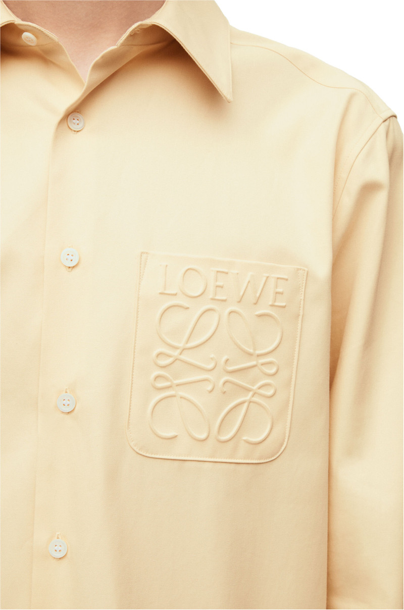 Anagram debossed shirt in cotton 5