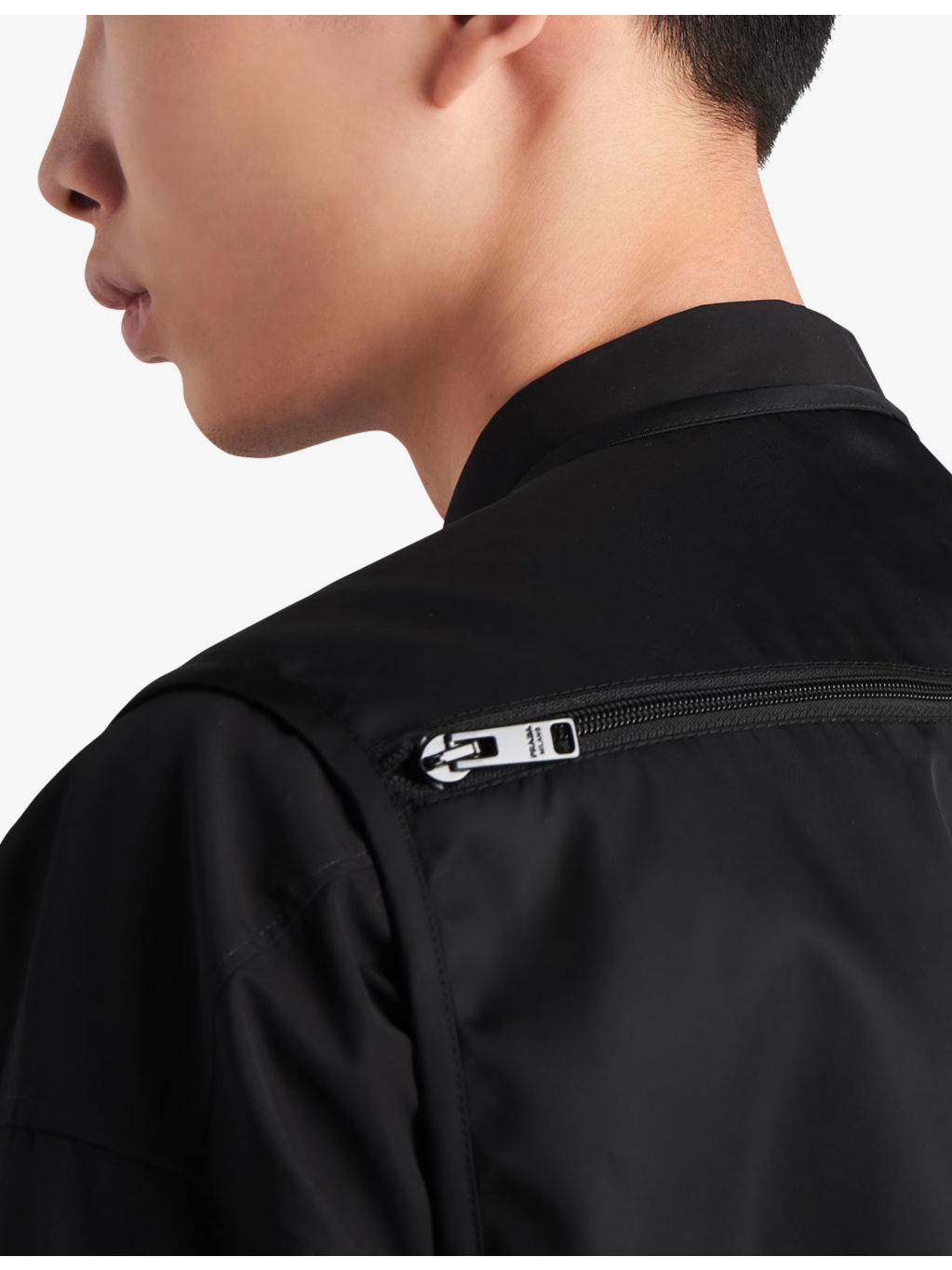 Logo-print quilted-pattern Re-Nylon vest - 5