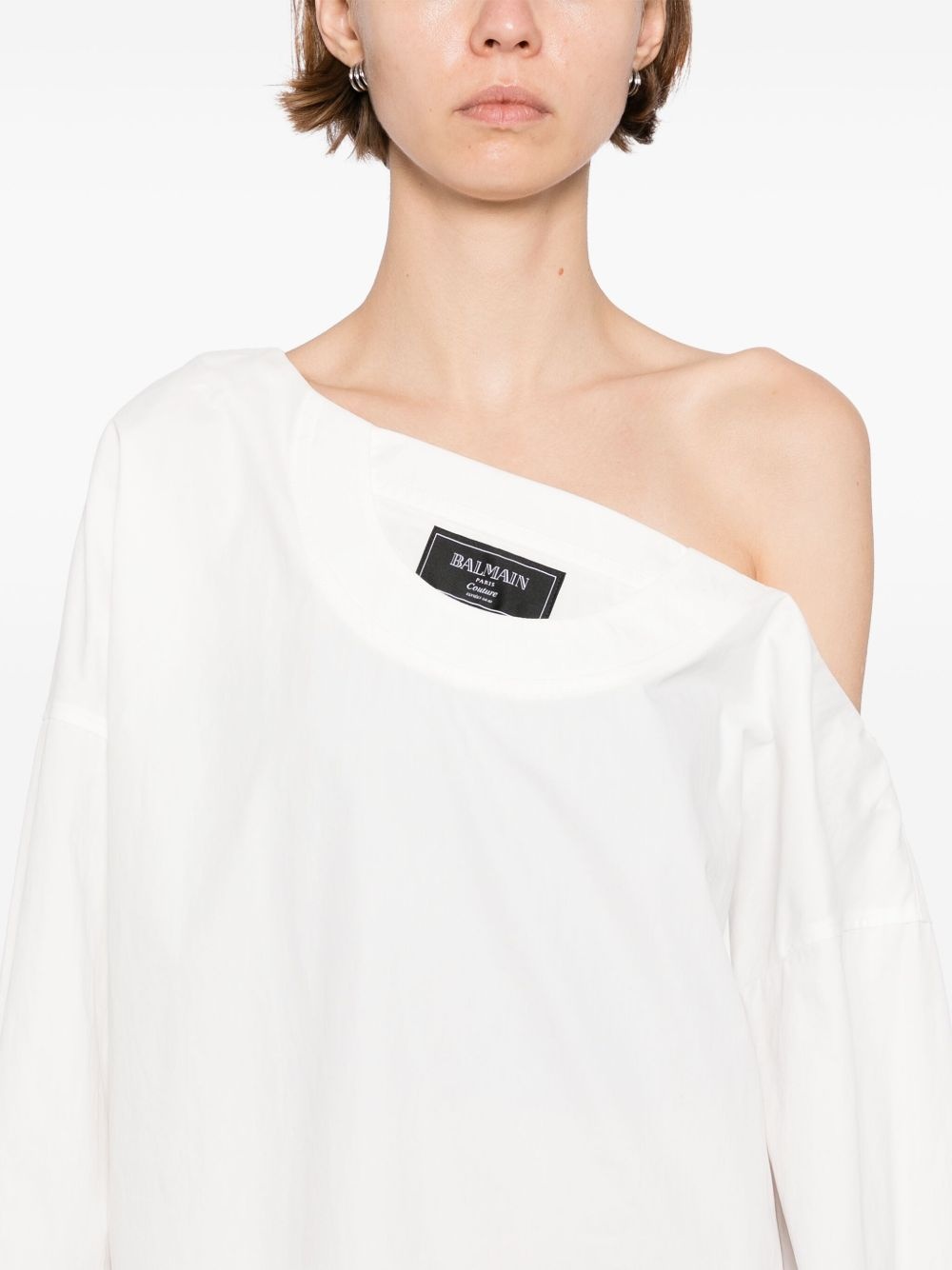 open-neck dress - 5