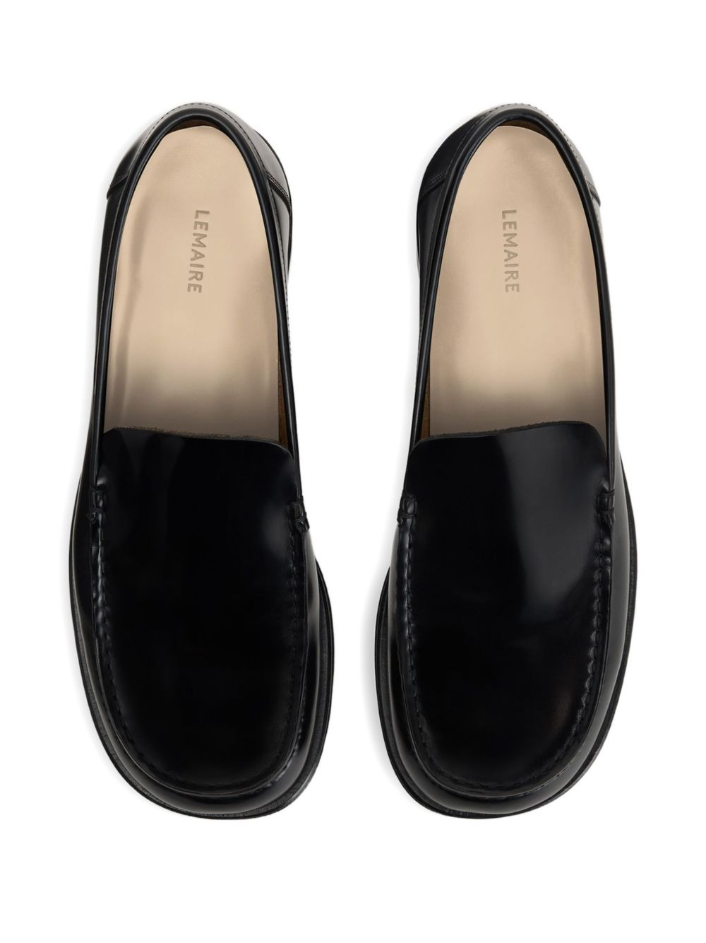 square-toe loafers - 4