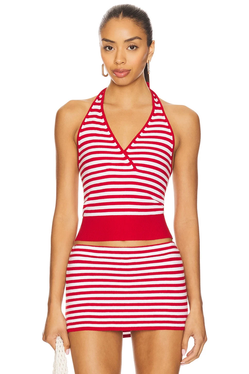 Dylan Cloud Knit Halter Top - 1