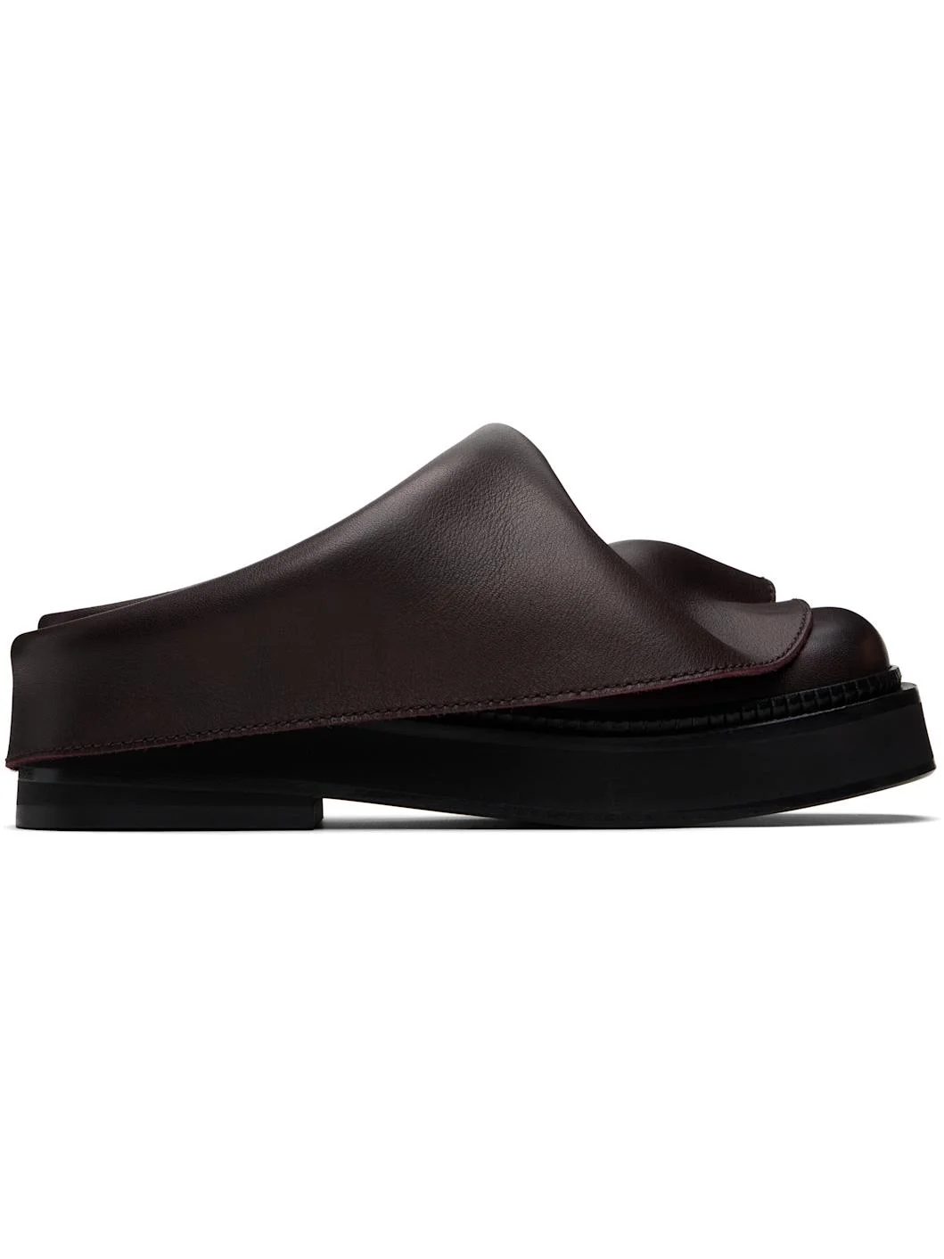 Brown Mini Robin Sabot Loafers - 1