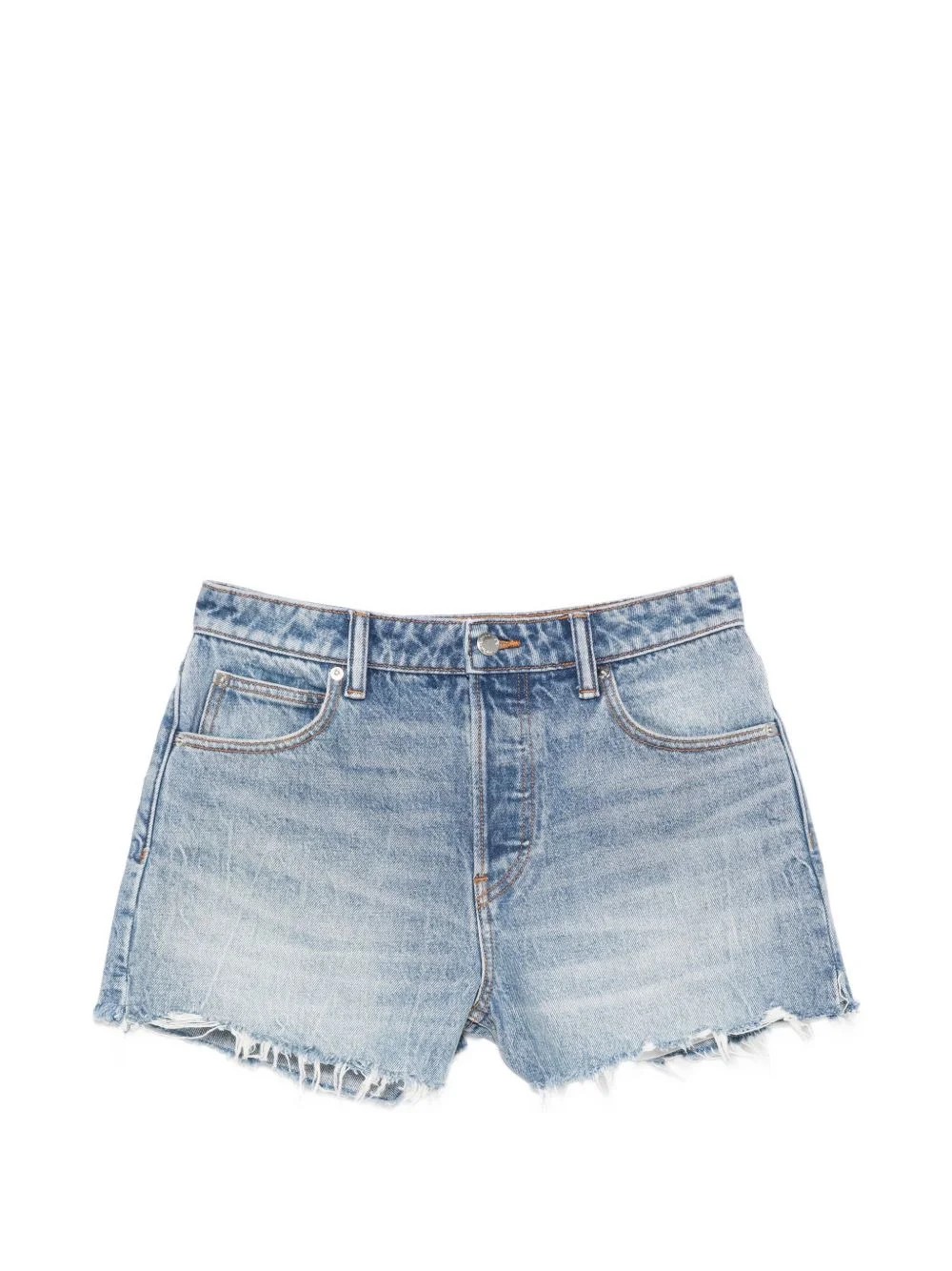 distressed-effect shorts - 1
