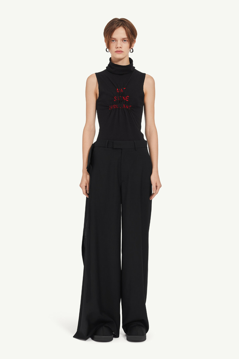 MM6 Maison Margiela Tailoring Wool Canvas Trousers outlook