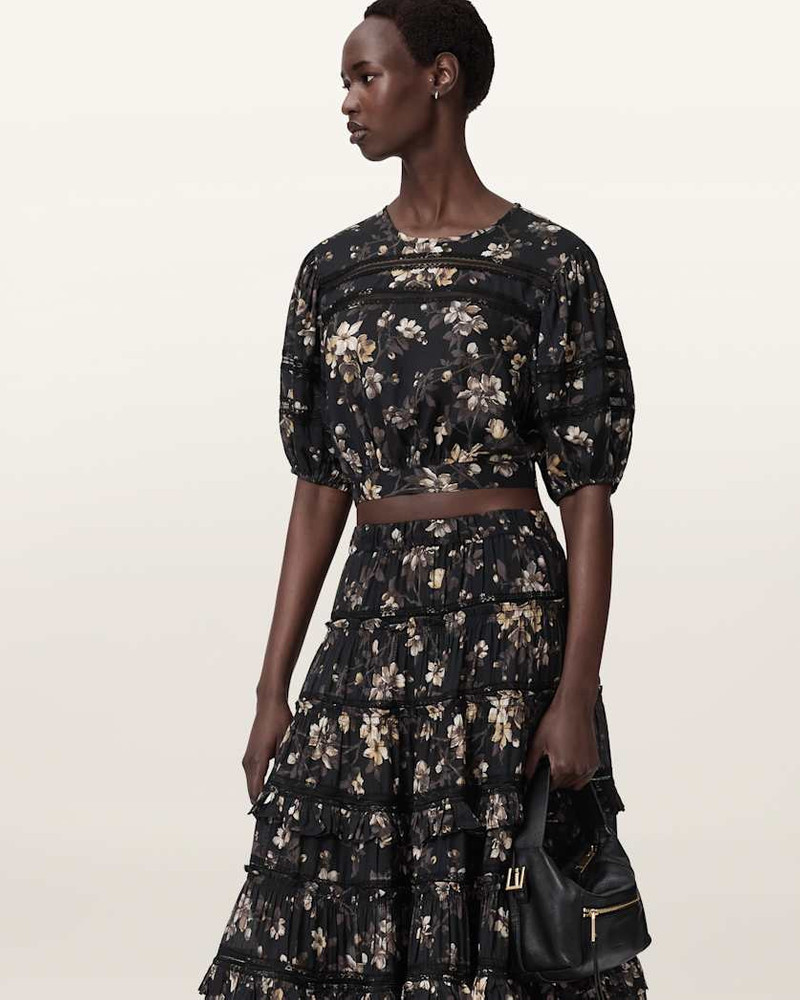 PEONY LACE TRIM CROPPED TOP 4