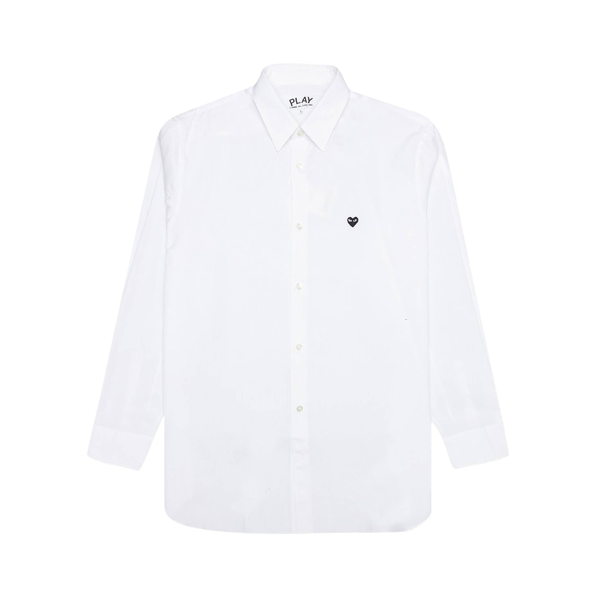 Comme des Garçons PLAY Small Heart Button Down 'White' - 1