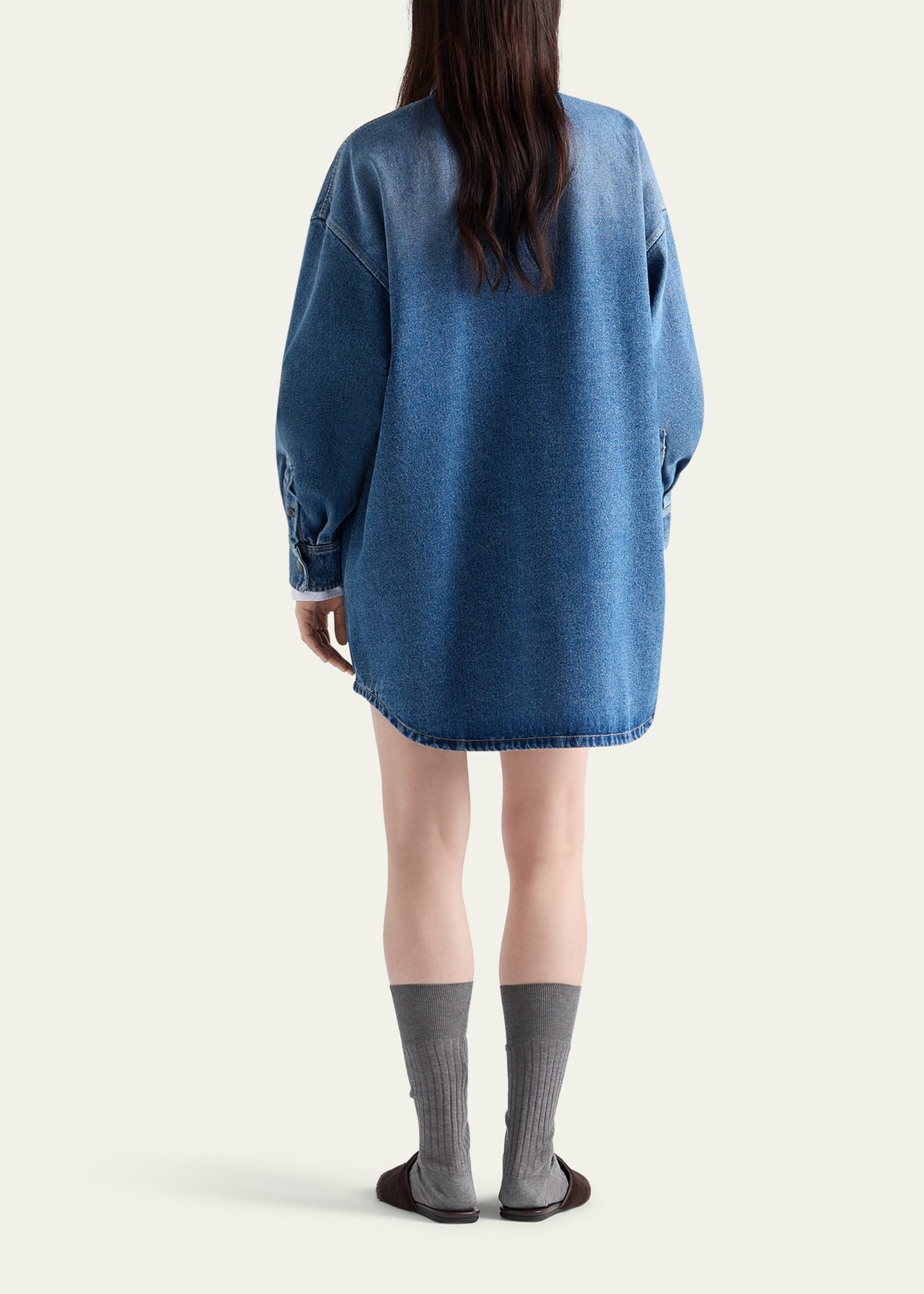 Denim Oversized Shirt - 3