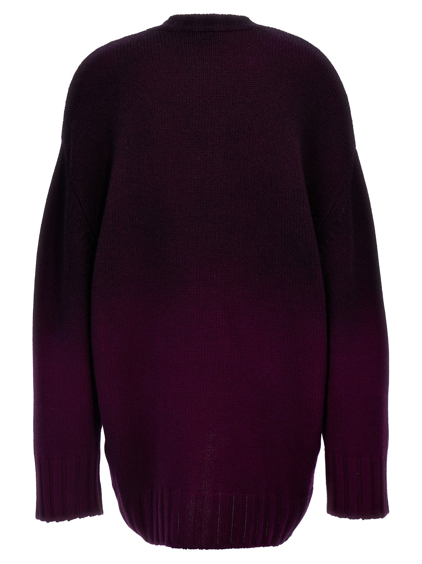 Oversized Knit Dress Dresses Purple - 2